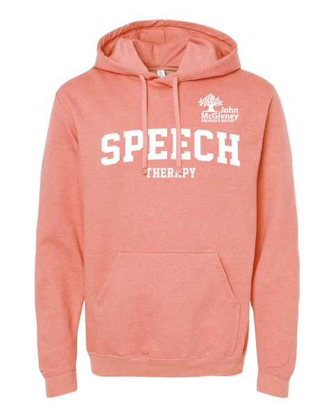"Speech Therapy" John McGivney Adult Pullover Hoodie with Printed Logo