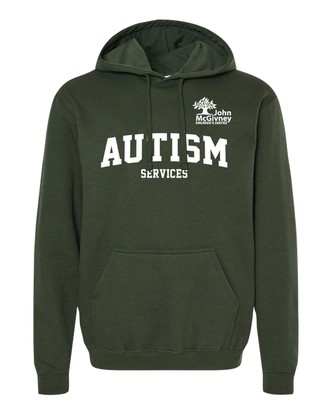 "Autism Services" John McGivney Adult Pullover Hoodie with Printed Logo