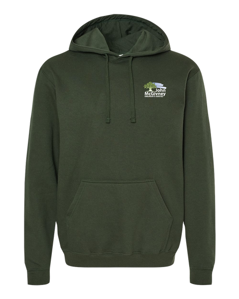 John McGivney Adult Pullover Hoodie with Printed Logo
