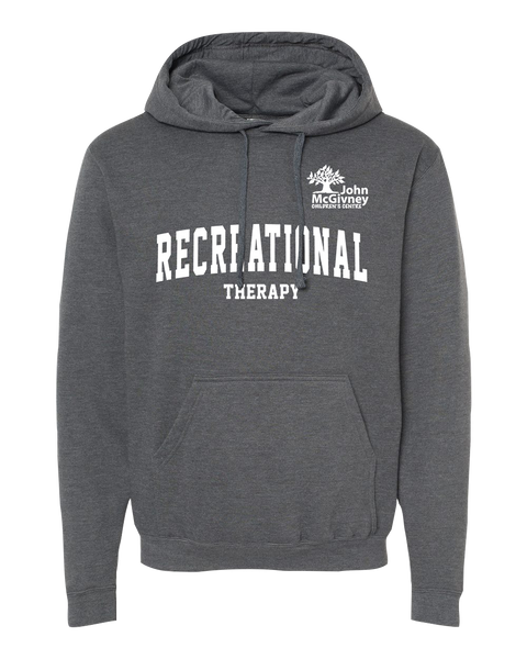 "Recreational Therapy" John McGivney Adult Pullover Hoodie with Printed Logo