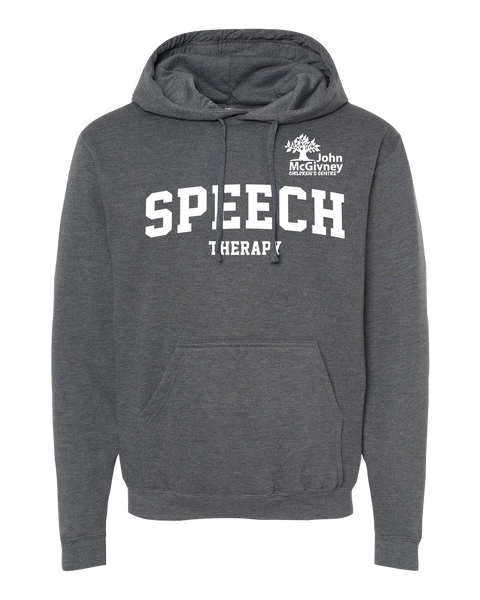 "Speech Therapy" John McGivney Adult Pullover Hoodie with Printed Logo