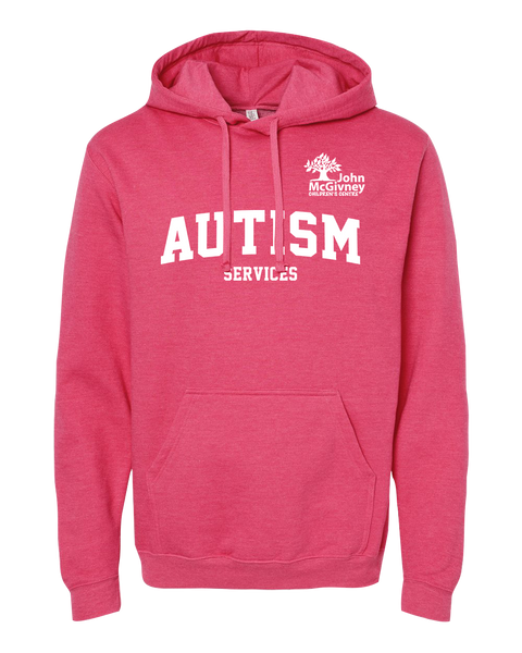 "Autism Services" John McGivney Adult Pullover Hoodie with Printed Logo