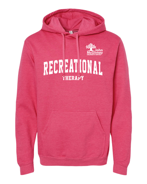 "Recreational Therapy" John McGivney Adult Pullover Hoodie with Printed Logo