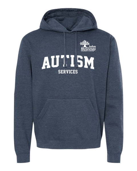 "Autism Services" John McGivney Adult Pullover Hoodie with Printed Logo