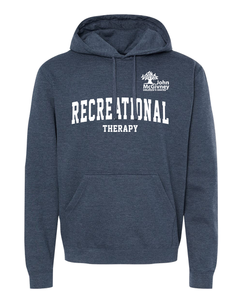"Recreational Therapy" John McGivney Adult Pullover Hoodie with Printed Logo