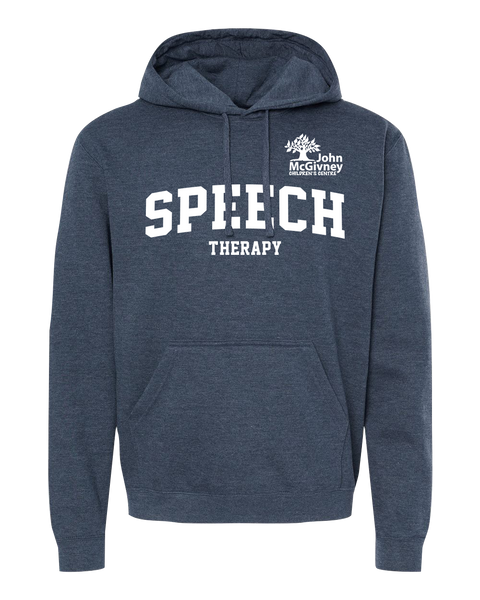 "Speech Therapy" John McGivney Adult Pullover Hoodie with Printed Logo