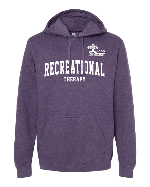 "Recreational Therapy" John McGivney Adult Pullover Hoodie with Printed Logo