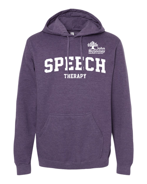 "Speech Therapy" John McGivney Adult Pullover Hoodie with Printed Logo