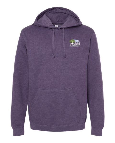 John McGivney Adult Pullover Hoodie with Printed Logo