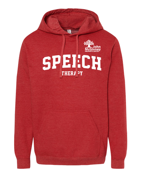 "Speech Therapy" John McGivney Adult Pullover Hoodie with Printed Logo