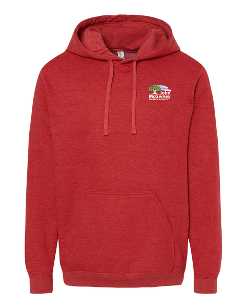 John McGivney Adult Pullover Hoodie with Printed Logo