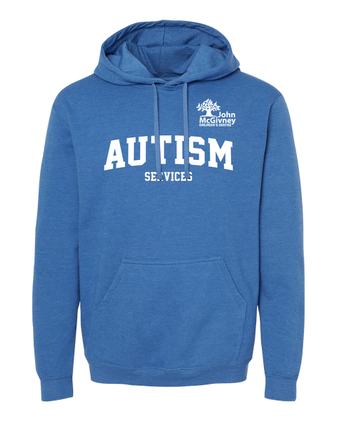 "Autism Services" John McGivney Adult Pullover Hoodie with Printed Logo