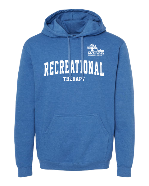 "Recreational Therapy" John McGivney Adult Pullover Hoodie with Printed Logo