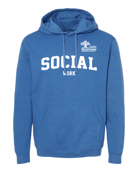 "Social Work" John McGivney Adult Pullover Hoodie with Printed Logo