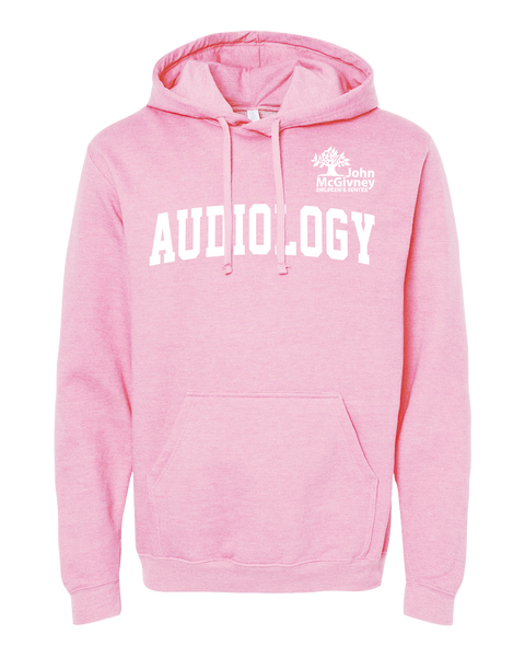 "Audiology" John McGivney Adult Pullover Hoodie with Printed Logo