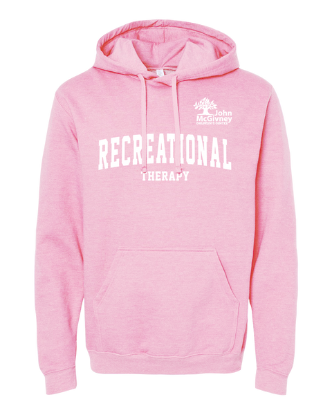 "Recreational Therapy" John McGivney Adult Pullover Hoodie with Printed Logo