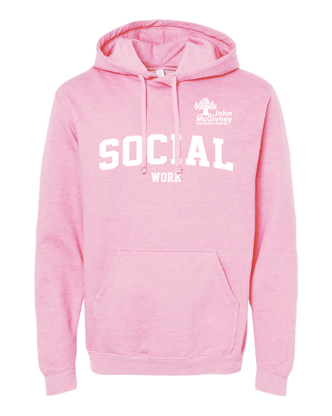"Social Work" John McGivney Adult Pullover Hoodie with Printed Logo
