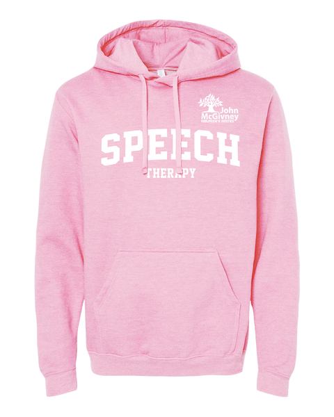 "Speech Therapy" John McGivney Adult Pullover Hoodie with Printed Logo