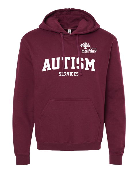 "Autism Services" John McGivney Adult Pullover Hoodie with Printed Logo