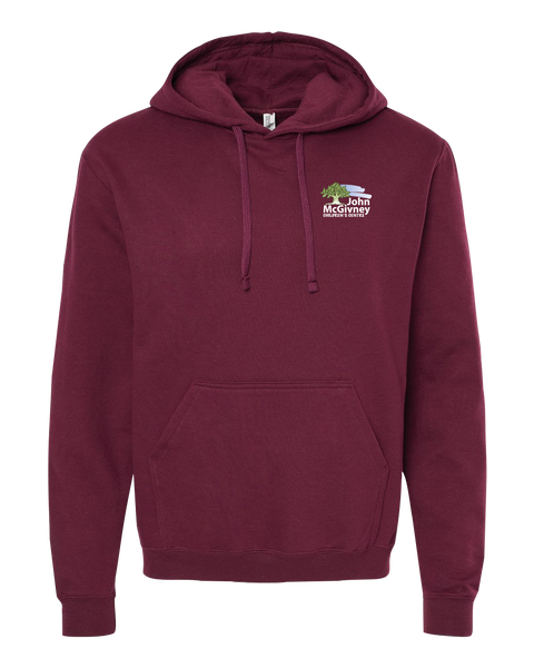 John McGivney Adult Pullover Hoodie with Printed Logo