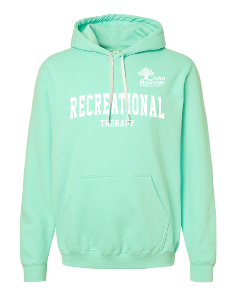 "Recreational Therapy" John McGivney Adult Pullover Hoodie with Printed Logo
