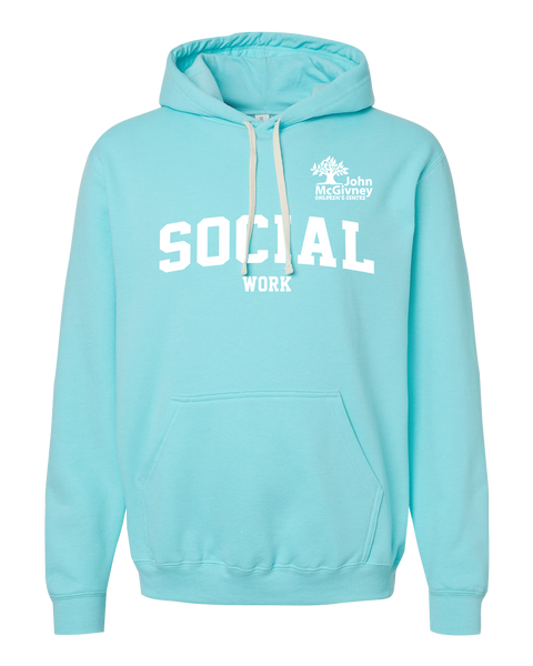 "Social Work" John McGivney Adult Pullover Hoodie with Printed Logo