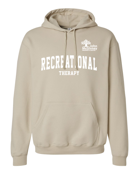 "Recreational Therapy" John McGivney Adult Pullover Hoodie with Printed Logo