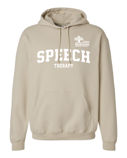 "Speech Therapy" John McGivney Adult Pullover Hoodie with Printed Logo