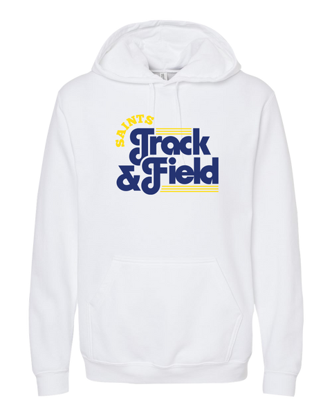 Saints Track & Field Adult Pullover Hoodie with Printed Logo