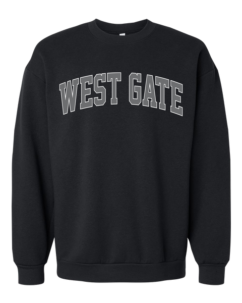 West Gate Adult Fleece Crewneck Sweatshirt with Printed Logo