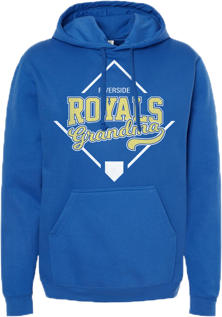 "Royals Grandma" Adult Pullover Hoodie with Printed Logo