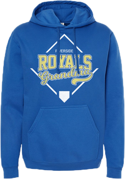 "Royals Grandma" Adult Pullover Hoodie with Printed Logo