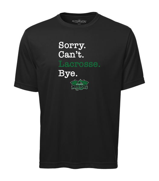 Windsor Warlocks Sorry. Can't. Lacrosse. Bye. Youth Dri-Fit T-Shirt with Printed Logo