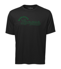 Warlocks Lacrosse Script Adult Dri-Fit T-Shirt with Printed Logo