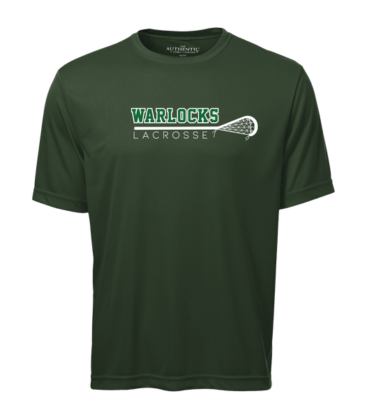 Warlocks Lacrosse Stick Adult Dri-Fit T-Shirt with Printed Logo