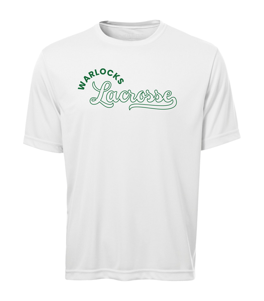 Warlocks Lacrosse Script Adult Dri-Fit T-Shirt with Printed Logo