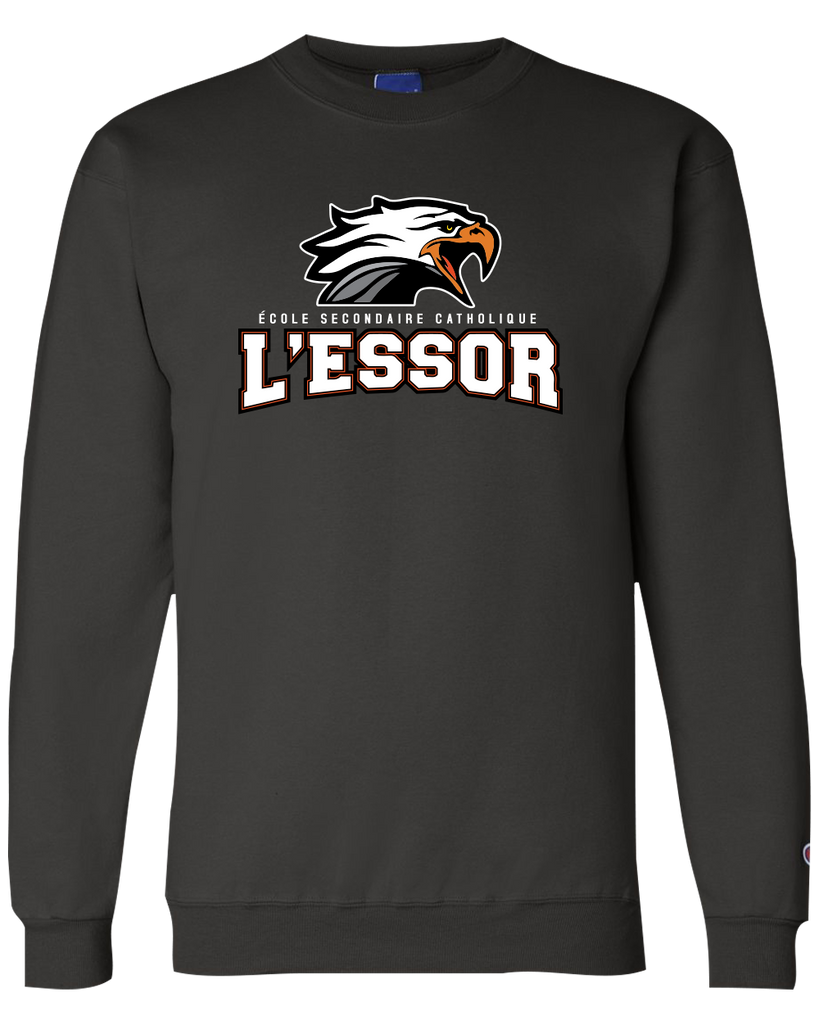 L'Essor Adult Champion® Crewneck Sweatshirt with Printed Logo