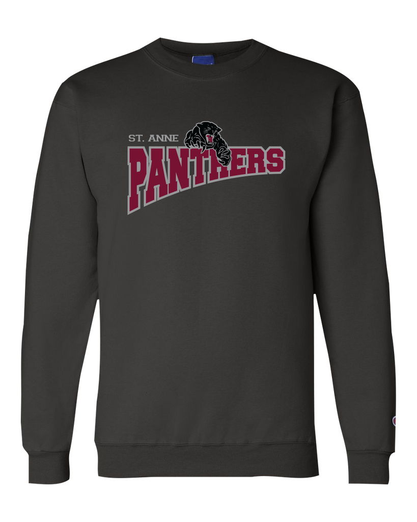 St. Anne Panthers Adult Champion® Crewneck Sweatshirt with Printed Logo