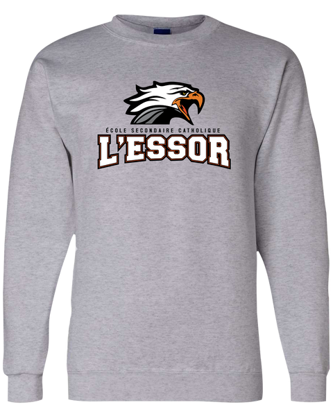 L'Essor Adult Champion® Crewneck Sweatshirt with Printed Logo