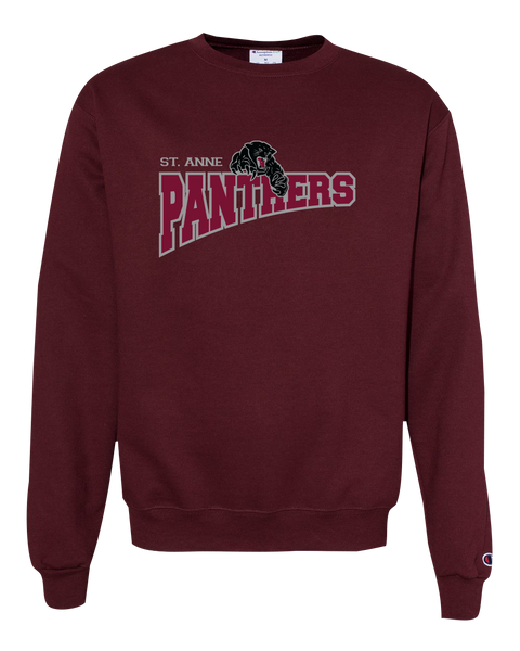 St. Anne Panthers Adult Champion® Crewneck Sweatshirt with Printed Logo