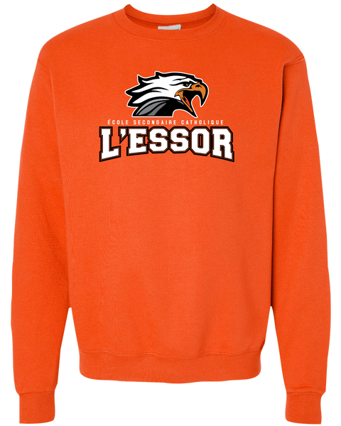 L'Essor Adult Champion® Crewneck Sweatshirt with Printed Logo