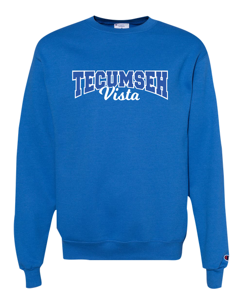 Tecumseh Vista Adult Champion® Crewneck Sweatshirt with Printed Logo