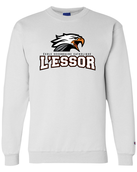 L'Essor Adult Champion® Crewneck Sweatshirt with Printed Logo