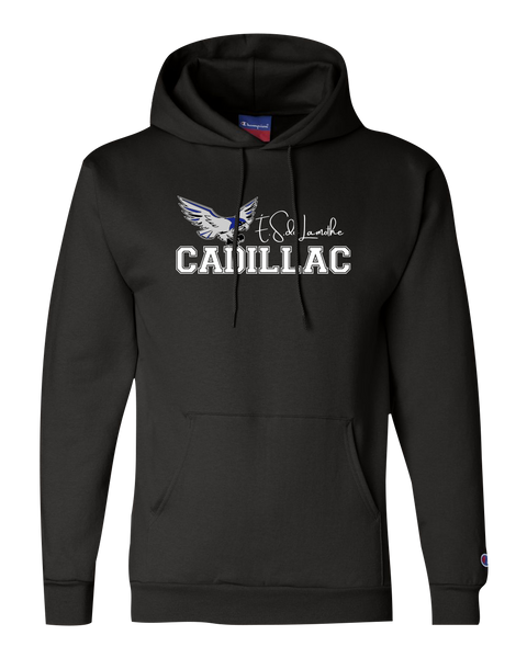 Lamothe-Cadillac Adult Champion® Hooded Sweatshirt with Printed Logo