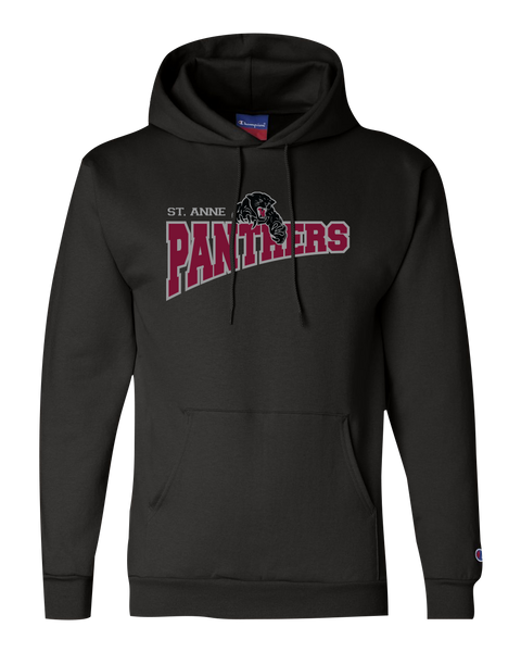 St. Anne Panthers Adult Champion® Hooded Sweatshirt with Printed Logo
