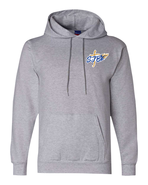 St. John the Baptist Staff Adult Champion® Hooded Sweatshirt with Printed Logo