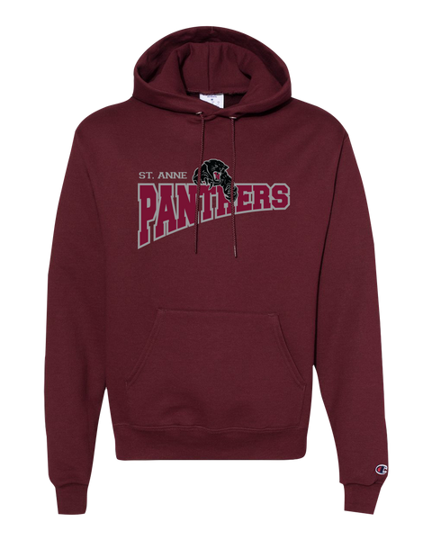 St. Anne Panthers Adult Champion® Hooded Sweatshirt with Printed Logo