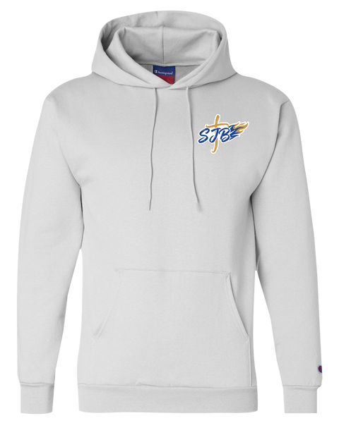 St. John the Baptist Staff Adult Champion® Hooded Sweatshirt with Printed Logo