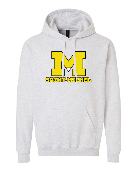 Saint-Michel Adult Softstyle Midweight Hooded Sweatshirt with Printed Logo