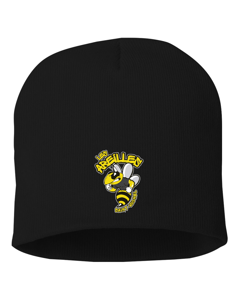 Les Abeilles Saint-Michel Adult Knit Skull Cap with Embroidered Logo